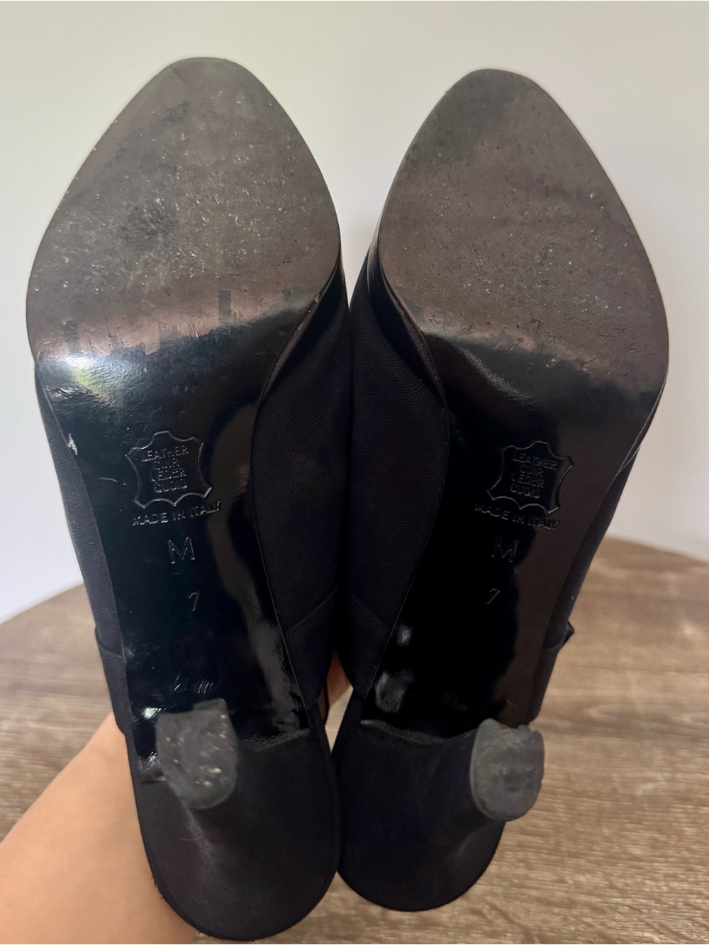 Vintage Yves Saint Laurent Black Suede Heels with Buckle - Picture 10 of 10